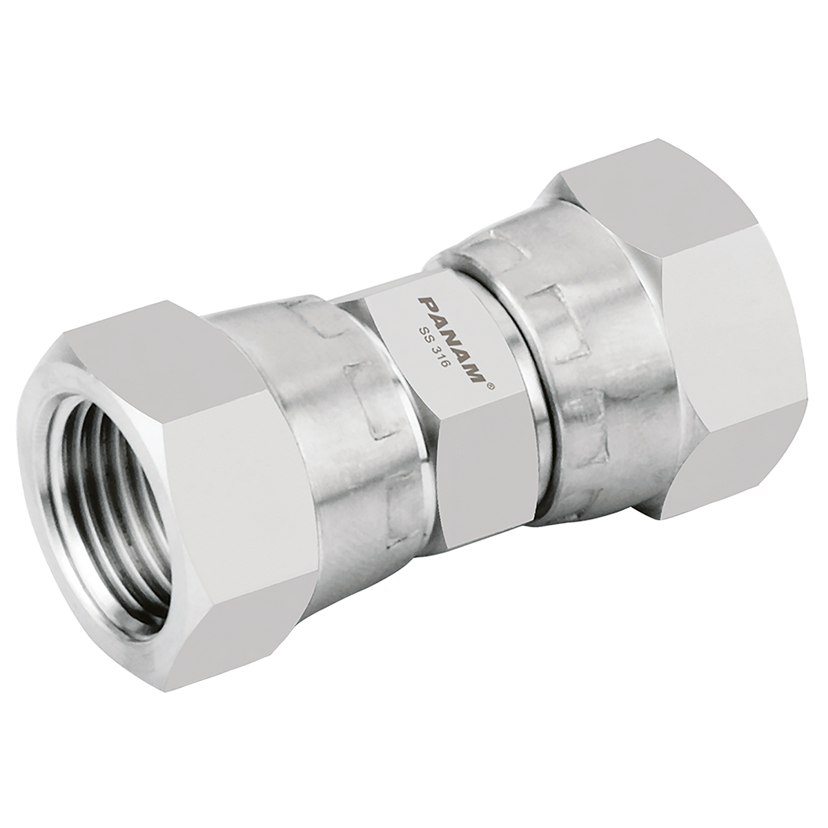 Panam 20252093 1/2" BSP x 3/8" BSP Female/Female — FluidAirFittings