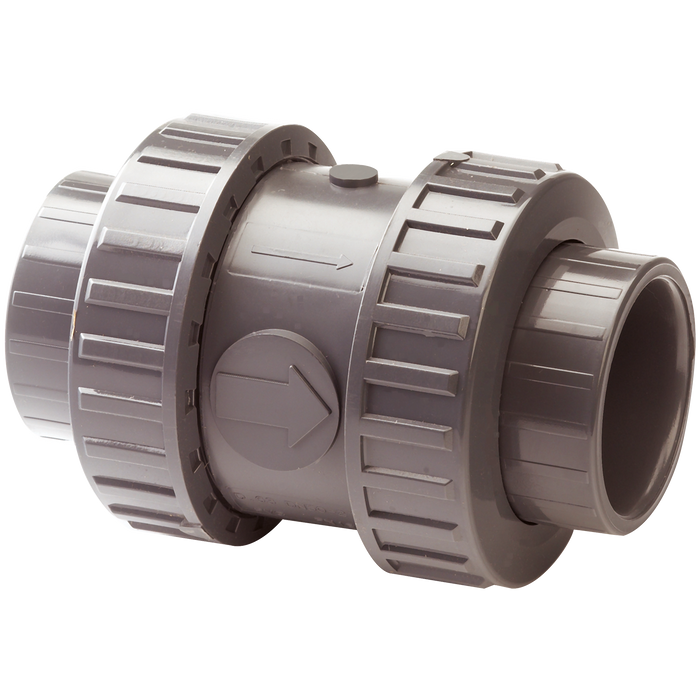 Comer DUCV-63-UPVC - 63mm UPVC Plain Check Valve EPDM — FluidAirFittings