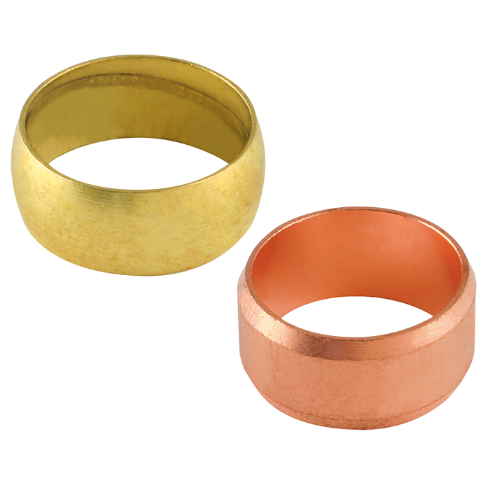 15MM OD Copper Olive - Copper (Brass Compression Fittings, Metric