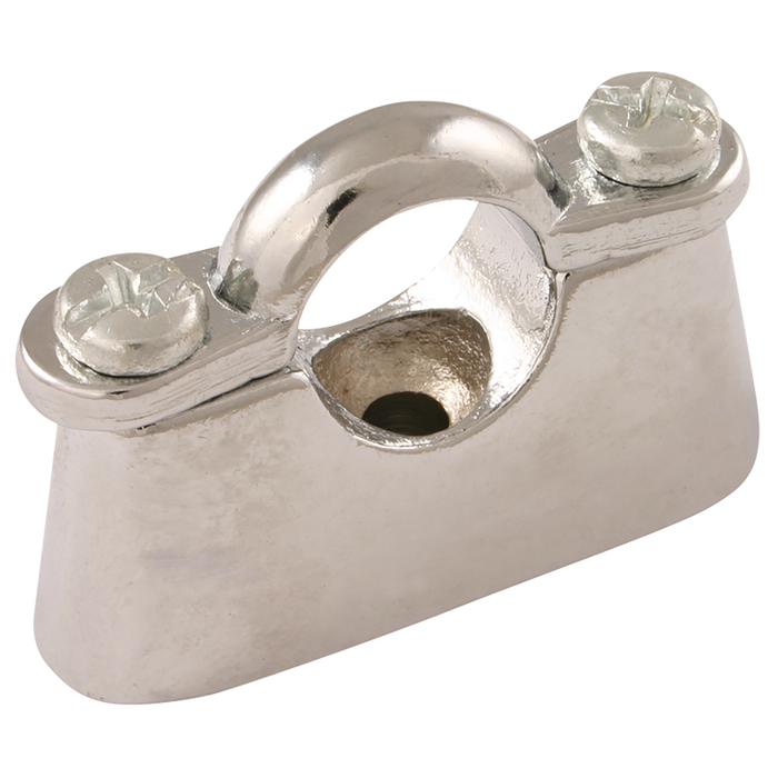 28Mm Od Hospital Pipe Clip Chrome Plate