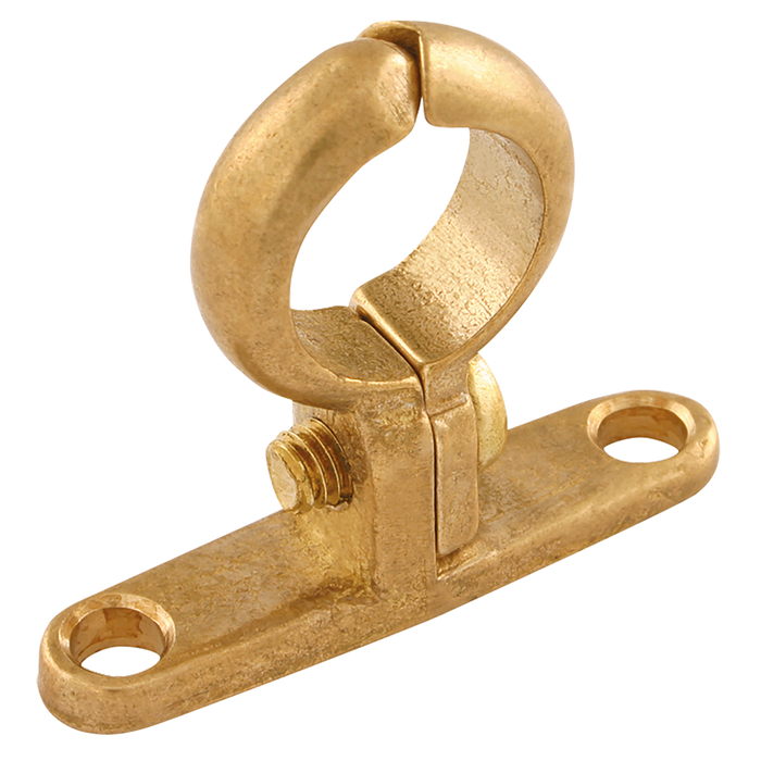 22Mm Od Pipe Clip Wall Mount Brass