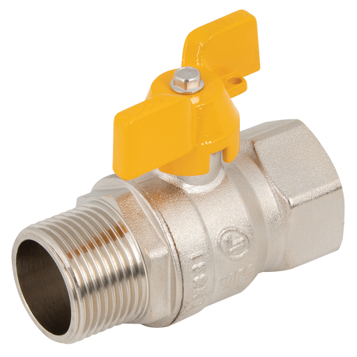 1"Bsp Brass Ball Valve Gas App Butterfly Handle