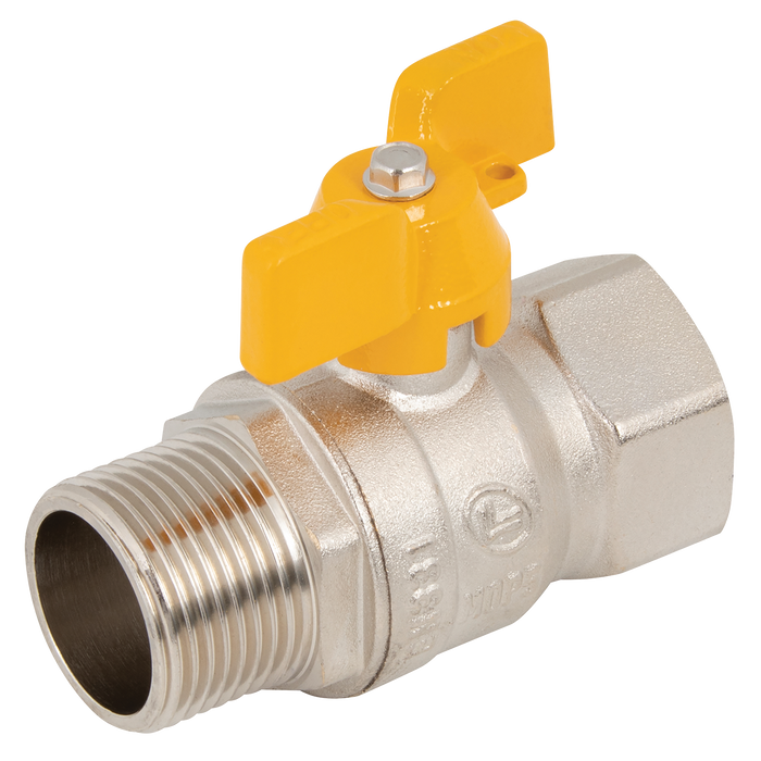 1"Bsp Brass Ball Valve Gas App Butterfly Handle