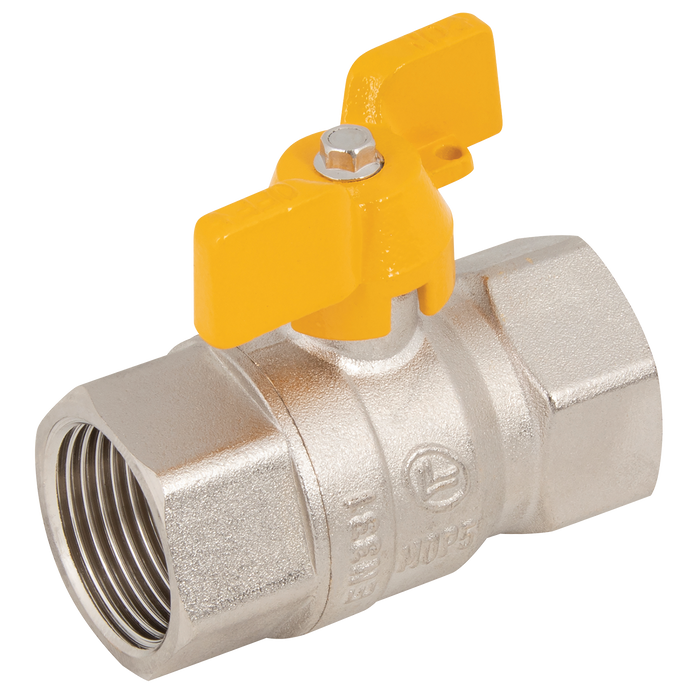 3/4"Bsp Brass Ball Valve Gas App Butterfly Handle