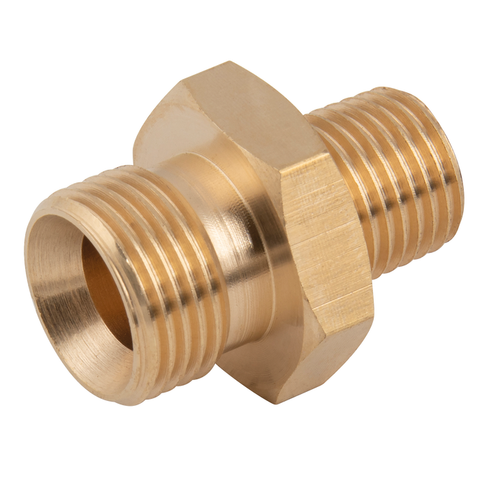 1/4" Bspp Male X 3/8" Bspt Male Unequal Adaptor