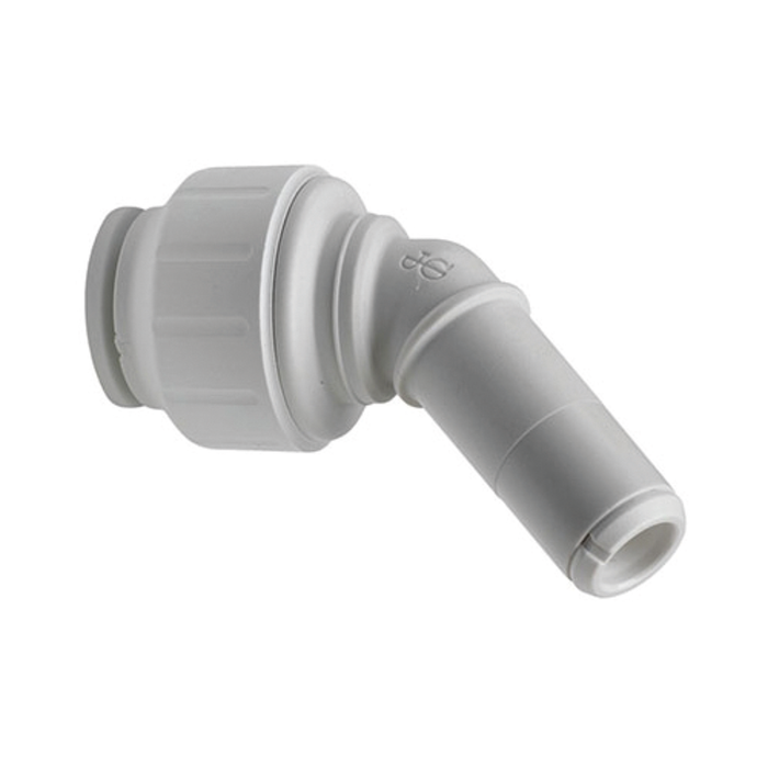 John Guest PEM572222W - John Guest 22mm 45° Stem Elbow — FluidAirFittings