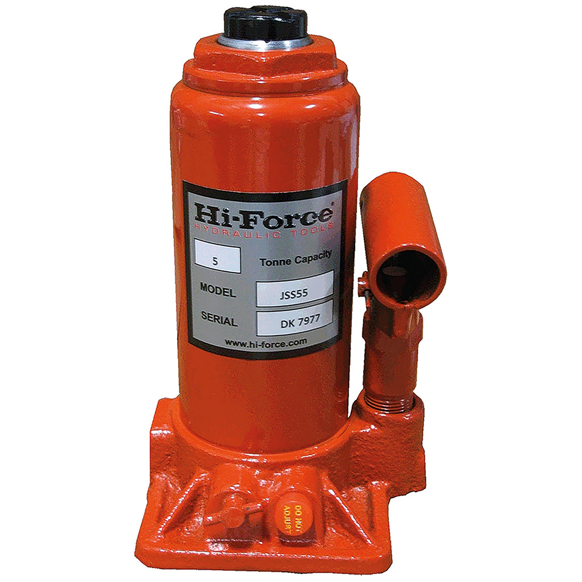 Hi-Force JSS16 - 10 Ton Steel Bottle Jack — FluidAirFittings