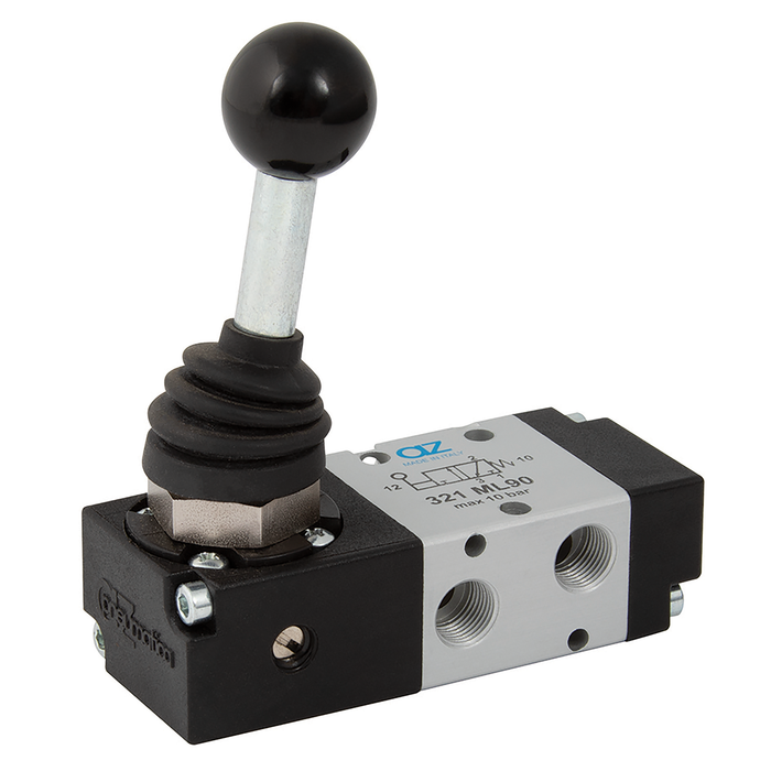 321LL90 - 3/2 Lever/Lever G1/8 -Install In Any Pos. Ma Spool Valve ...