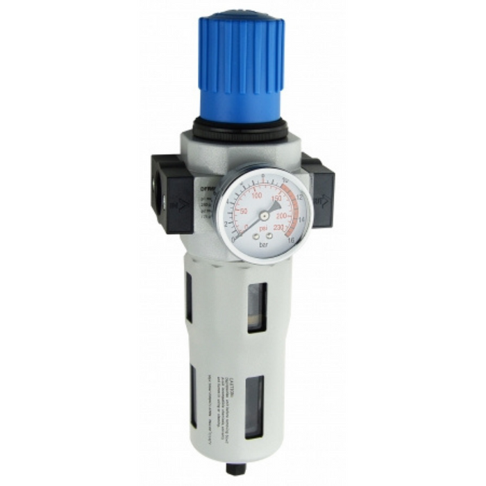 Titan DC6 Series Filter Regulator | 3/4'' Port Size G | 1/4" Gauge Thread G | 11500 Max Flow L/min | DFR600-06