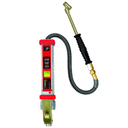 Jamec TDR Digital Tyre Inflator - 500cm 20'' Hose | Similar To DAC403 | Dual Angle Hold On Connector Style | +/- 2 psi at 25-75 psi.Calibration | 10.3100OS