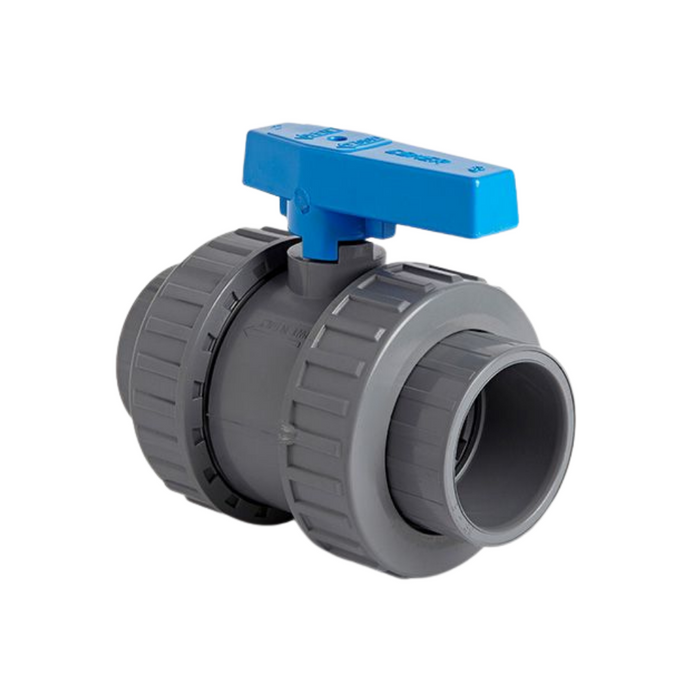 ABS Standard Plain Double Union Ball Valve (EPDM Seals) | Tube NB 3" | ITM-1166S109Q