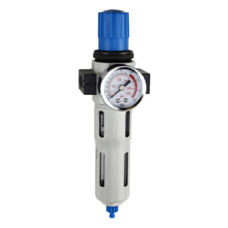 Titan DC2 Series Filter Regulator | 1/4'' Port Size G | 1/8" Gauge Thread G | 1700 Max Flow L/min | DFR200-02