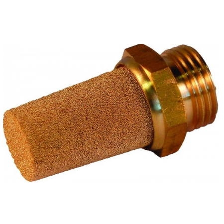 Pneumatic Compressed Air Sintered Bronze Silencer NPT | 1/4" Male | S5N04