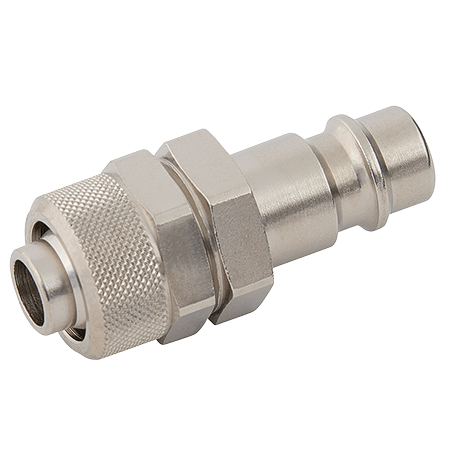 Rectus Nickel Plated 26KA/25KA Series Adaptor Quick Fit Interchanges with Rectus 25/1600/1625, Tema 1600, Cejn 320 and Jwl 520/530. | Quick Fit Tube 6mm x 8mm | 26SFKO08MXN