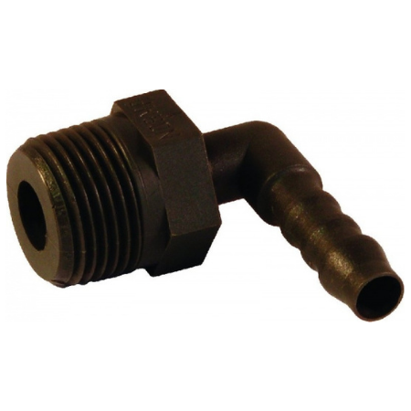 Norma Polyamide Male Elbow 90° BSPT 1/4"- 6mm Hose | WES6R1/4