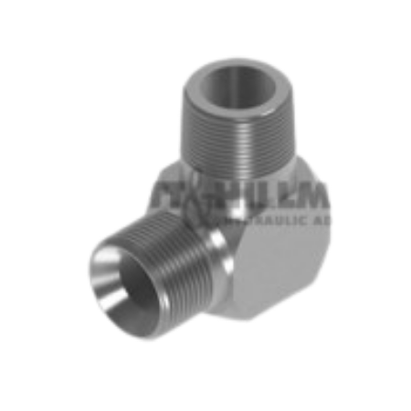 Burnett Hillman 90º Compact Elbow | BSPT Male 3/8" | BSPP Male 3/8" | BUH-03071