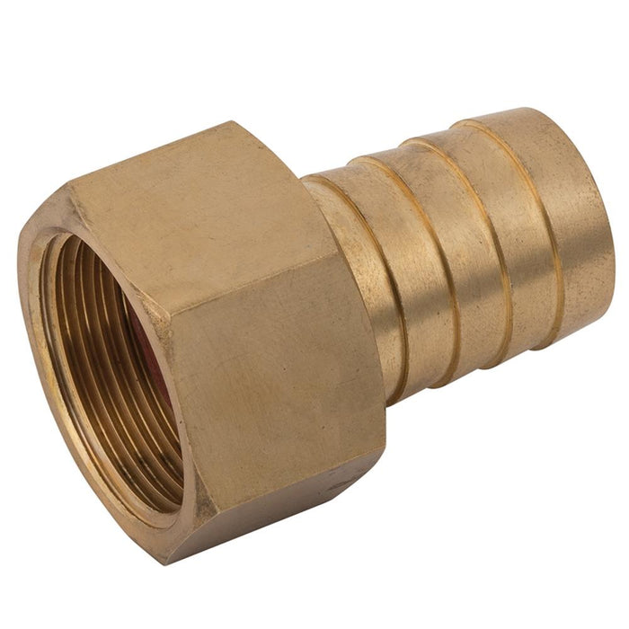 Brass Female Hosetail Flat Seat | 1" BSPP | Hosetail 1/2" (12mm) | FHW16/08