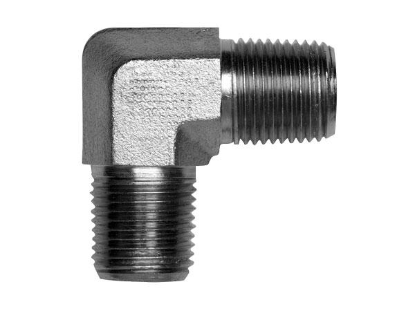 ITM Hydraulic BSPT 1.1/4" Male x BSPT 1.1/4" Male 90 deg Compact Elbow Zinc Plated  | 613-20