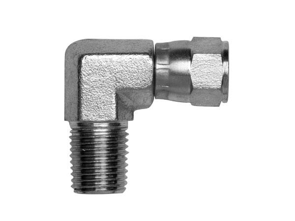 BSPT Male x BSPPSwivel Female 90° Compact Elbow  3/8" | 617-06