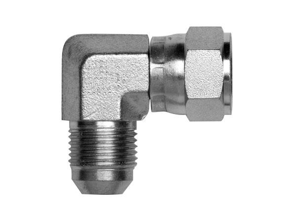 ITM Hydraulic JIC Male x JICSwivel Female 90° Compact Elbow Zinc Plated  1.3/16"-12 | 622-14