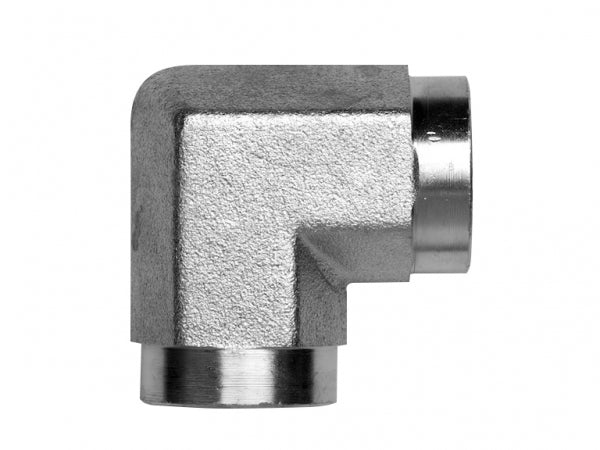 ITM Hydraulic NPTF Fixed Female x NPTF Fixed Female 90° Compact Elbow Zinc Plated   1/8" | 626-02