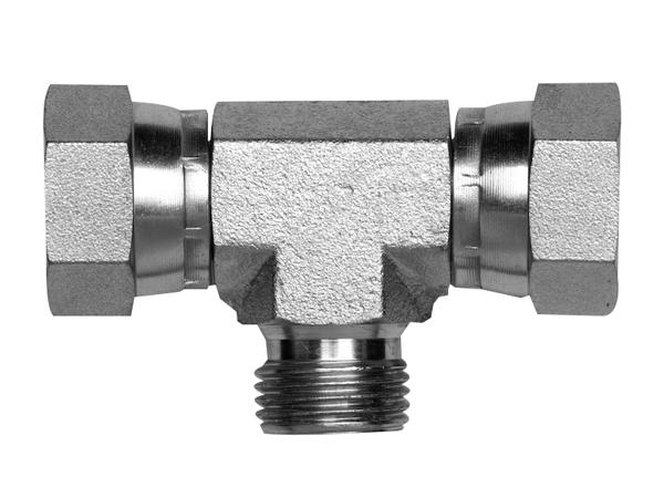 ITM Hydraulic BSPPSwivel 1.1/4" Female  x  BSPP 1.1/4" Male Branch Tee Zinc Plated   | 526-20