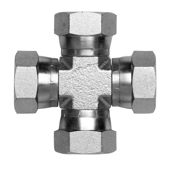 ITM Hydraulic BSPP EqualSwivel Female Cross Zinc Plated   3/4" | 538-12