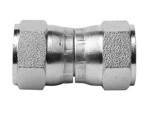 ITM Hydraulic JIC Female 9/16"-18Swivel x JIC Female 9/16"-18Swivel Zinc Plated  | 304-0606