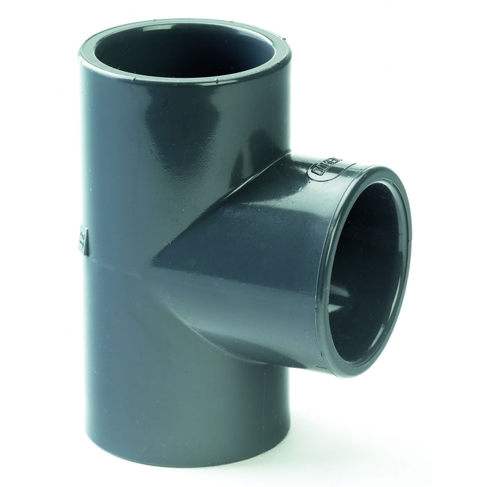 ITM Pipe & Fittings Imperial Range UPVC Plain Equal Tee | 2.1/2" | ITM-2106109