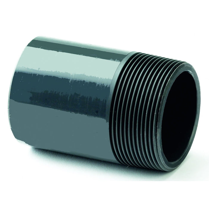 UPVC Plain Threaded Nipple | Tube NB 2.1/2" | BSPP Male 2.1/2" | ITM-2125208