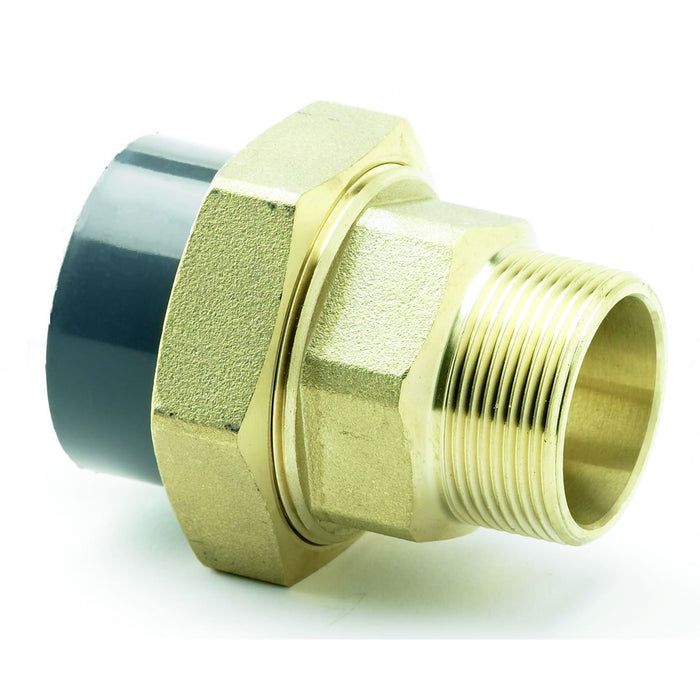 UPVC Male Brass Composite Union | Tube NB 1.1/4" | Male BSPP 1.1/4" | ITM-2176205