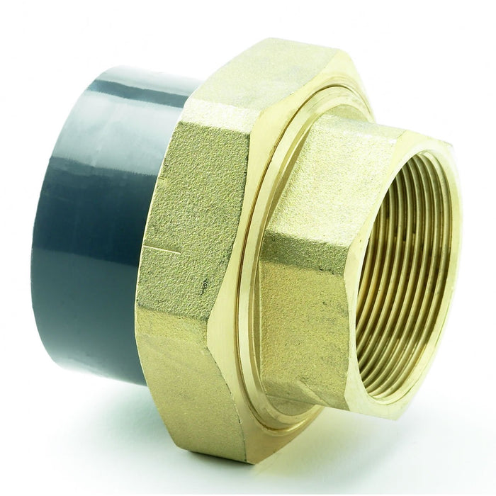 UPVC Female Brass Composite Union | Tube NB 1.1/4" | Female BSPP 1.1/4" | ITM-2175205