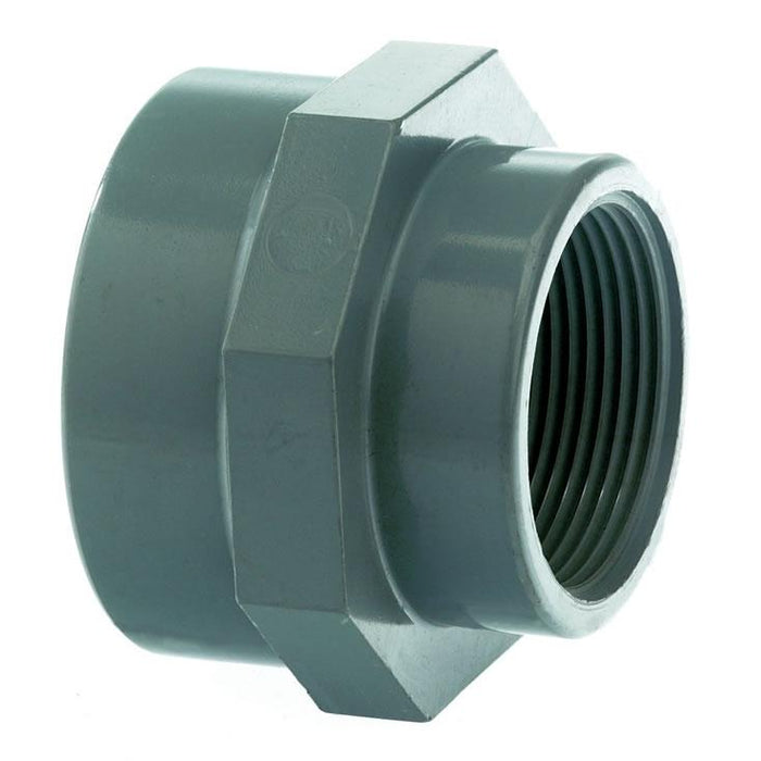 UPVC Imperial Threaded Reducing Socket | Female BSPP 1.1/2" x 1.1/4" | ITM-213130605