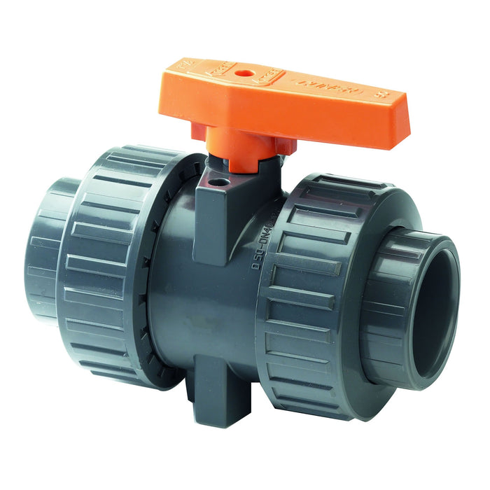 UPVC Industrial Plain Double Union Ball Valve (EPDM Seals) | Tube NB 4" | ITM-2166I110Q