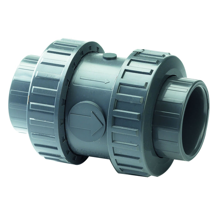 UPVC Imperial Plain Double Union Spring Check Valve (EPDM Seals) | Tube NB 3/4" | ITM-2167103Q