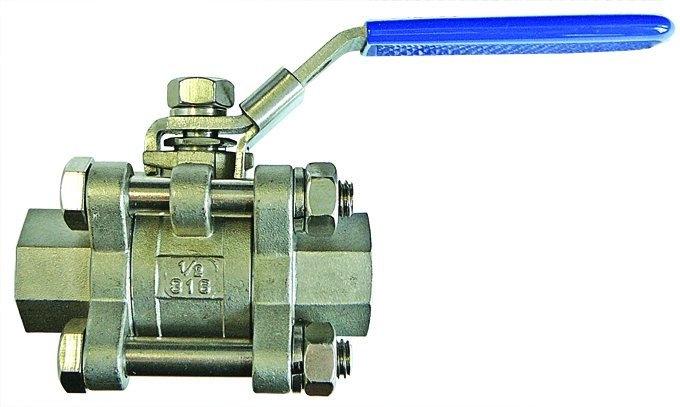 Stainless Steel Two Piece Lever Ball Valve Male/Female | 4" | BE6240-04