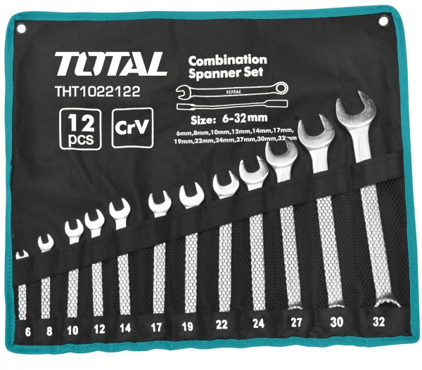 Total 12 Piece Combi Spanner Set | THT1022122